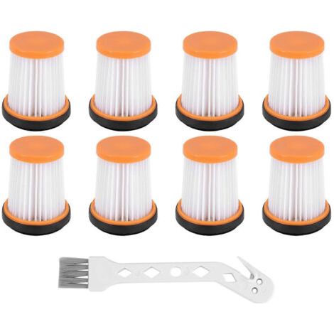 Lot de 8 filtres de rechange en tissu pour aspirateur sans fil portable Shark ION W1 S87 WV200, WV201