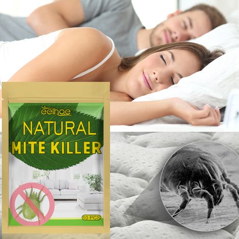 Milbenbekämpfungsset für Zuhause, Schlafzimmer, Sofa, Kleidung und Umgebung wehrt Milben, Flöhe und Bettwanzen ab – 10 Stück/Beutel -- DE (1/5)