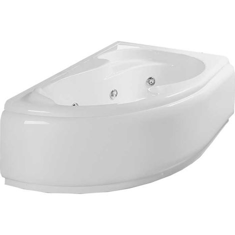 VASCA IDROMASSAGGIO ASIMMETRICA GEA CON TELAIO E PANNELLI 150x100 cm - SX