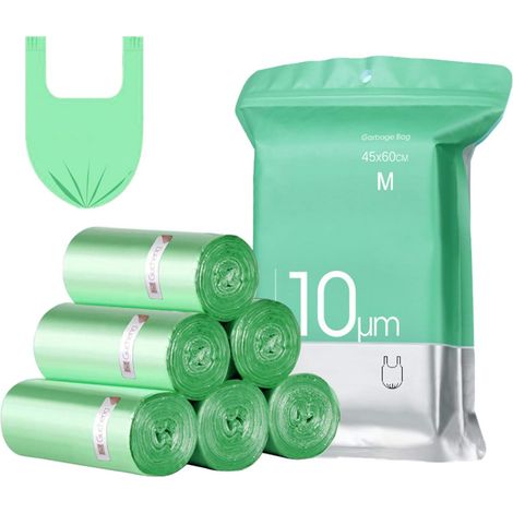 120 Sacs Poubelle,15-20L,Ultra Résistant,Anti-Fuites,Avec Poignée -Versailles (1/2)