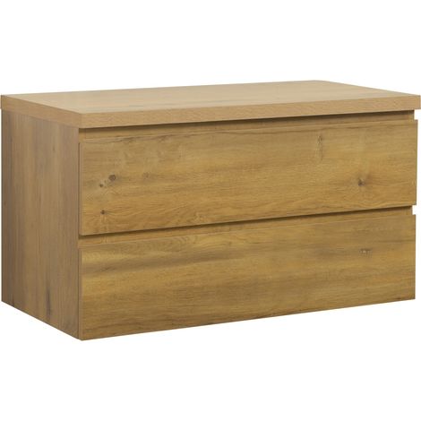 Meuble sous lavabo Angela 90cm - Badplaats - chene – Armoire de