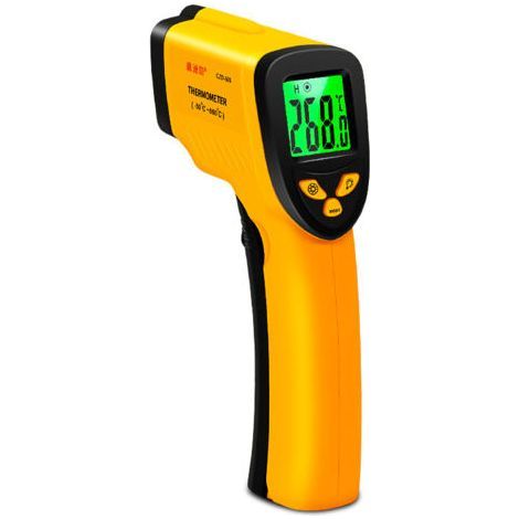 PA Thermomètre Infrarouge, Thermomètre Laser Sans Contact Infrarouge de -50°C à 550°C, Écran LCD Rétroéclairé Pas pour l'homme (1/4)
