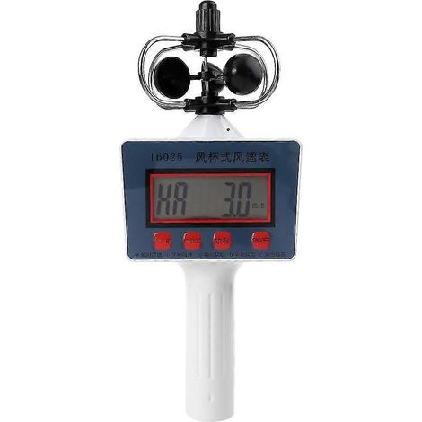 Anémomètre professionnel de petite taille, utilisé pour mesurer la vitesse instantanée du vent. (1/4)