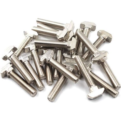 4040 T Boulon de vis Boulon Outil de fermeture pour T-slotted Aluminium Profilé en acier carbone M8x40 (Pack de 30) (1/5)