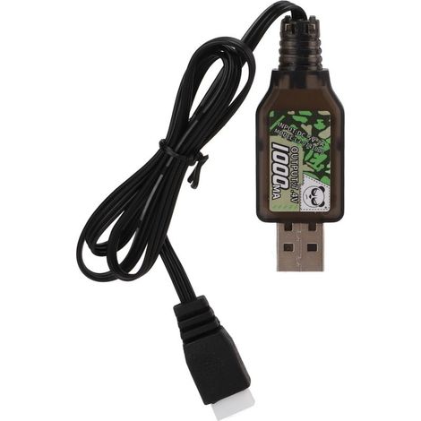 Chargeur USB 7.4V 800mAh avec câble et connecteur XH 3P pour voiture RC Axial SCX24 AXI90081 1/24 (1/5)