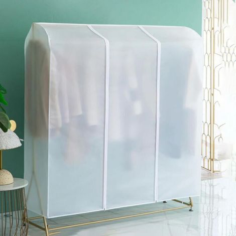 Grande housse de protection translucide à suspendre avec fermeture éclair - 130 x 50 x 150cm (1/5)