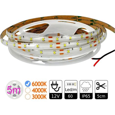 Jandei - Bande LED 12V DC 6000K SMD2835 60led/m bobine externe 5m bandes LED (1/4)