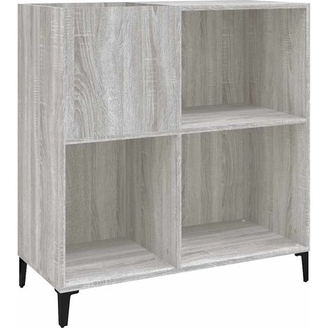 Maison Exclusive - Mobile Porta DiscGrigio Sonoma 84,5x38x89 Legno Multistrato