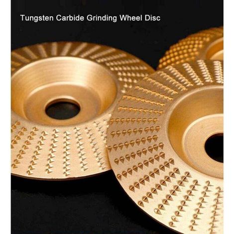 Disque Meulage Bois - Carbure de Tungstène - Pour Meuleuse Angle 115 mm ou 125 mm - Arbre 22 2 mm - 4 Pièces (1/4)