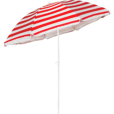 1.8M Tilting Parasol Umbrella Red (1/5)