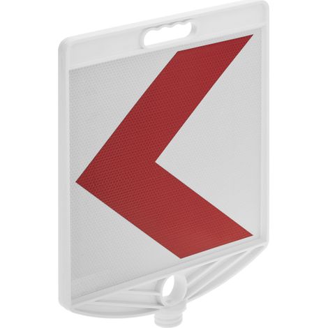 PrimeMatik - Panneau de signalisation d'interdiction de virage à gauche pour poteau 300 x 300 mm (1/5)