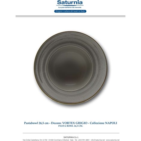 Vortex Gr. Piatto Pasta Bowl 26,5