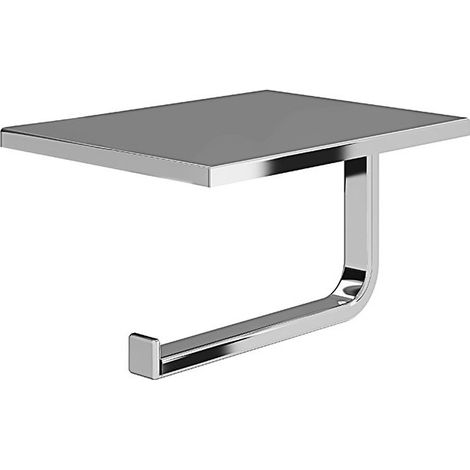 Inda - Porte-rouleau de toilette Divo en chrome poli avec (1/2)