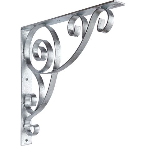 DanDiBo Konsole 50x50 cm Kopfbänder Schmiedeeisen 96420 Metall Feuerverzinkt Winkelverbinder Winkelkonsole Wandkonsole Regalhalter (1/5)