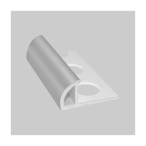 Profilo jolly per rivestimenti effetto acciaio h. 8/10 mm - lucido - barra 2,60 mt conf. da 156 ml