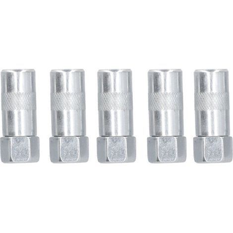 Lot de 5 raccords pour pistolet à graisse, fixation étanche, buse plate résistante à lusure, pour lentretien des équipements Crezuo (1/4)