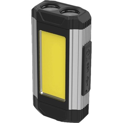 Lámpara de trabajo COB plegable/colgante, luz de reparación LED, luz de inspección multifunción recargable por USB (1/5)