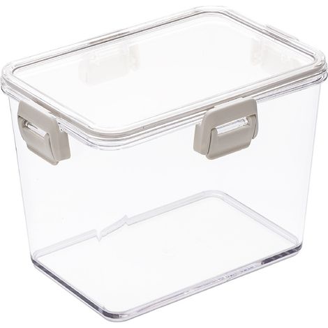 Boîtes de conservation hermétiques avec couvercles, grand récipient carré étanche pour la cuisine, idéal pour la farine, le sucre