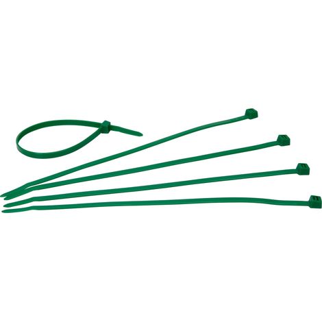 Assortiment de 50 serre-câbles Vert 200 x 5 mm