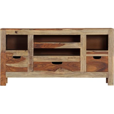 Maison Exclusive - Credenza Grigia 100x30x50 cm in Legno Massello di Acacia