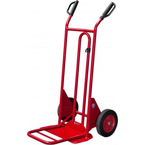 Diable bavette pliante et fixe 250kg - Roues caoutchouc - 810202020