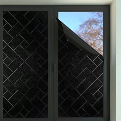 Dos láminas para ventanas para mayor privacidad,lámina opaca para ventanas,lámina electrostática para ventanas,45x100cm,adecuada para baños (1/5)
