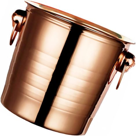 Glace en Acier Inoxydable paissi 5L Couleur Or Rose Seau (1/5)