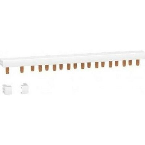 Schneider Electric – Peigne électrique 1P+N – 63A – 10 modules 18mm – Découpable – Cache dents 5M – CE – Pour installations électriques