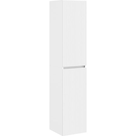 Mueble de baño montado en la pared Blanco 33 x 34,5 x 160 cm vidaXL