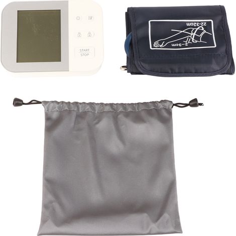 Tensiomètre bras automatique numérique écran LED intelligent pour usage domestique avec brassard bras (1/5)