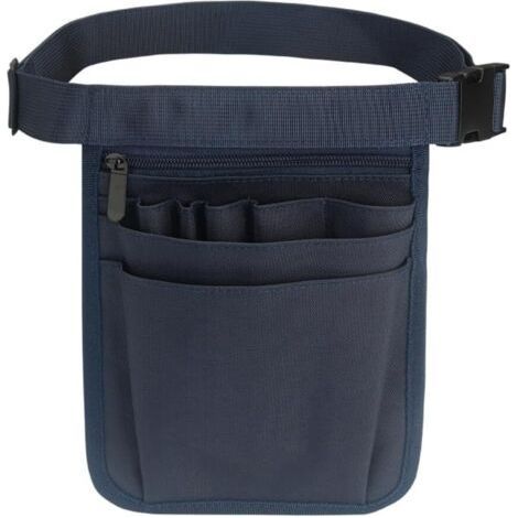 Professional tool bag with 8 storage pockets in Oxford fabric, for nurses, mechanics, DIY enthusiasts, construction workers (blue) (1/5)