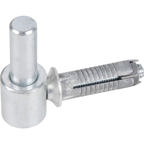 Alberts 307370 Cardine da avvitare, con filettatura metrica, zincato blu, entrata Ø16 mm, 65 x 33 mm