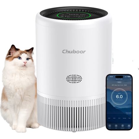 Purificateur d'air, Filtre HEPA, Contrôle par application/Alexa, WIFI-a, 2.5kg-a (1/2)
