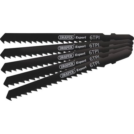 Draper 81725 DT144D 100mm Jigsaw Blade Set – 5 Pieces for Versatile Cutting Tasks (1/5)