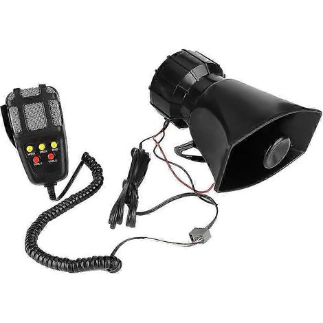 Sirena de alarma para coche de 5 tonos, súper potente (115-130 dB), con micrófono. (1/5)
