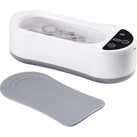 Ultraschallreiniger – Schmuck & Uhren – Präzisionsreinigung – 48 kHz Vibrationen – 300 ml Tank – Weiß (1/5)