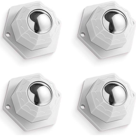 4pcs Roulette Charge Lourde, Roulettes à Billes pour Forte Charge Charge 200kg, Roulettes à Billes pour Meubles, Roulettes Silencieuses pour Meubles Ustensiles de Cuisine Boîtes de Rangement (1/5)