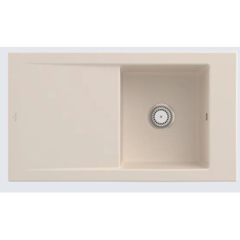 VB Einbauspüle Timeline 50 330701 900x510mm Rechteck Ivory CeramicPlus (1/3)