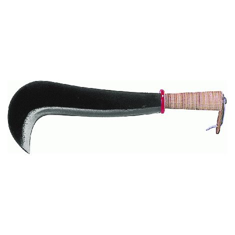 roncola bergamo cm 28 manico in cuoio  keyman roncole ronchino falcetto (1/2)