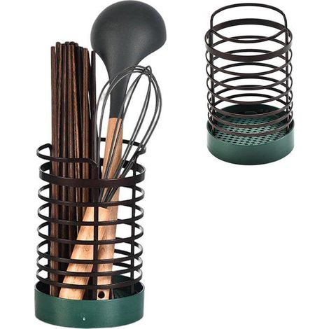 Étagère à ustensiles de cuisine Convient pour baguettes cuillères couteaux et fourchettes divers couverts (1/4)