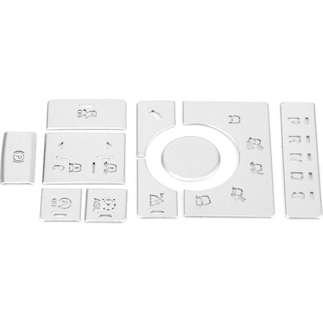 10pcs Adhésifs Auto Bouton Décoratif en Alliage d'Aluminium Compatible Land Rover Executive 15-16 (1/3)