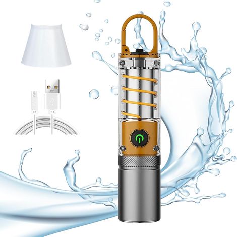 High-brightness flashlights, rechargeable LED flashlights, adjustable focus flashlights, super bright waterproof flashlights (1/5)