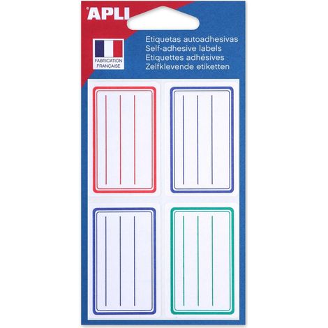 Etiquettes autoadhésives APLI - 24 pièces - Organisation & Classement