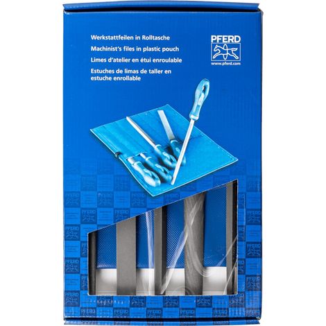 PFERD 11801541 Werkstattfeilen-Set Hieb 1 in PVC-Rolltasche inkl. Umkarton Länge 250 mm 1 St. (1/4)