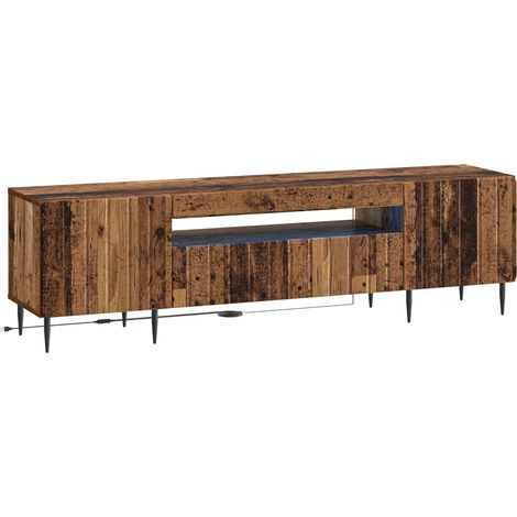 LED-TV-Schrank Altholz Holzwerkstoff vidaXL (1/5)