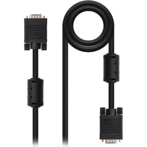 Nanocable - 6m svga cable with ferrite hdb15/m-hdb15/m - pour moniteurs, projecteurs, tableaux blancs, etc. (1/3)