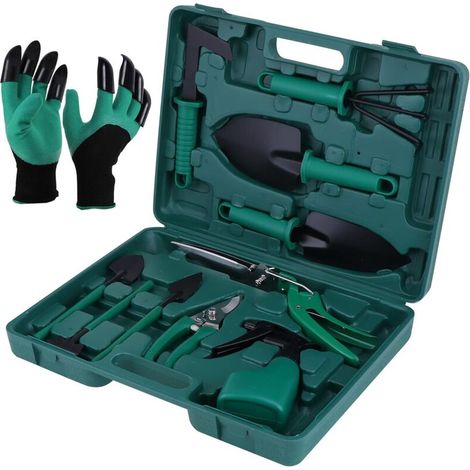 Ensemble d'outils de Jardin Outils de Jardinage avec étui de Transport et Gants de Jardinage (1/5)