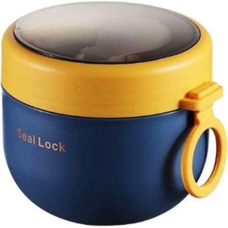 1 Tasse isotherme,Acier inoxydable,600 ml,avec poignée,couvercle hermétique,Bureau et loisirs (1/5)