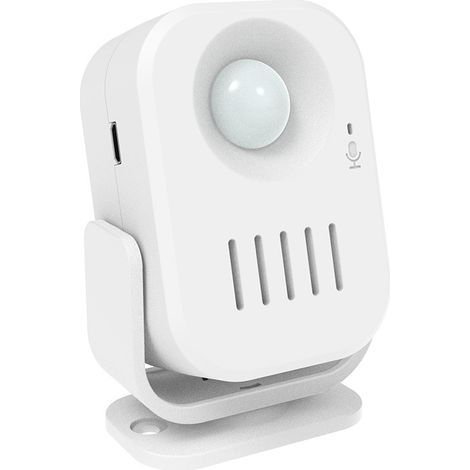 Allarme/campanello/avviso con sensore di movimento, a batteria, per negozi, 553283 mm, bianco, 1 pz - Batterie non incluse (1/3)