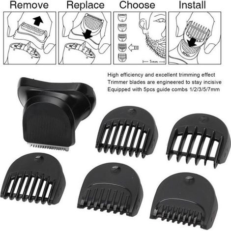 Braun Series 3 rasoir électrique tête de tondeuse barbe 1 BT32 + 5 peigne tête de rasoir + lame HB035 (1/4)